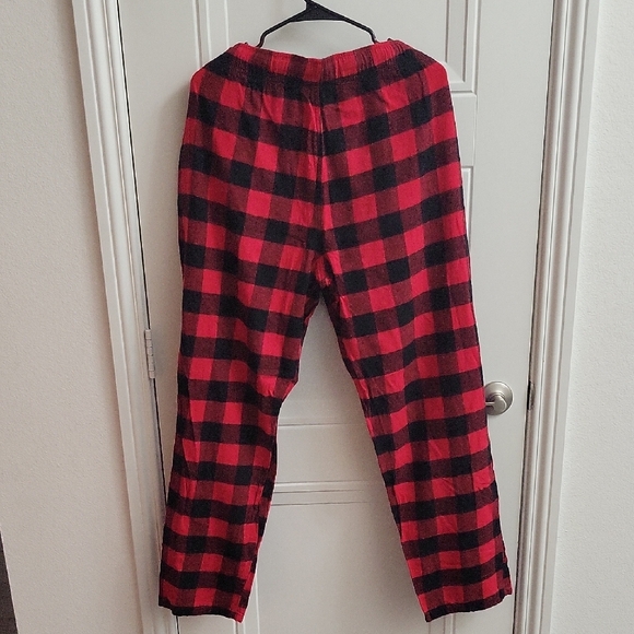 Old Navy Red and Black Plaid Lounge Pants - Picture 3 of 3